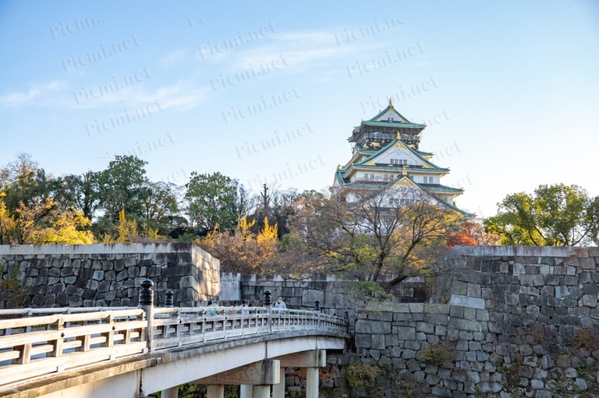 大阪城と橋